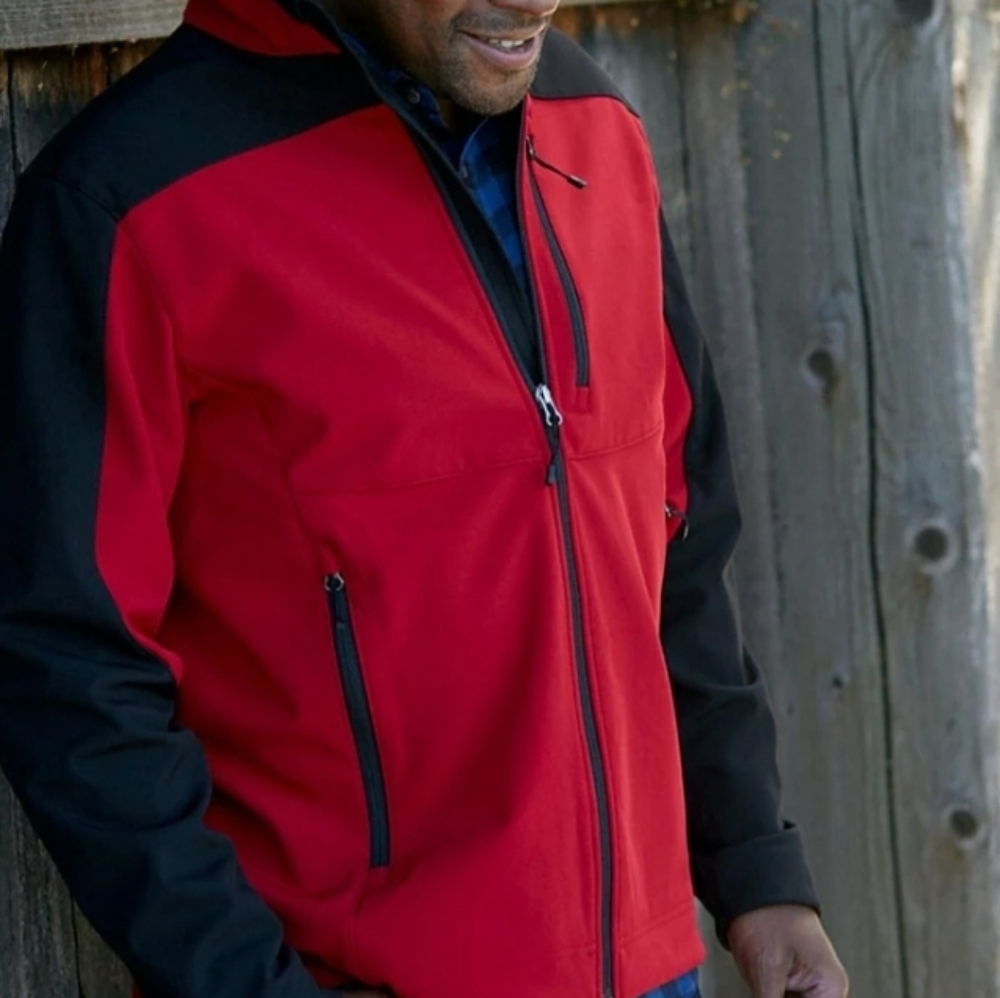 Men's Red and Black storm creek steamboat Colorado Zip-Up Jacket